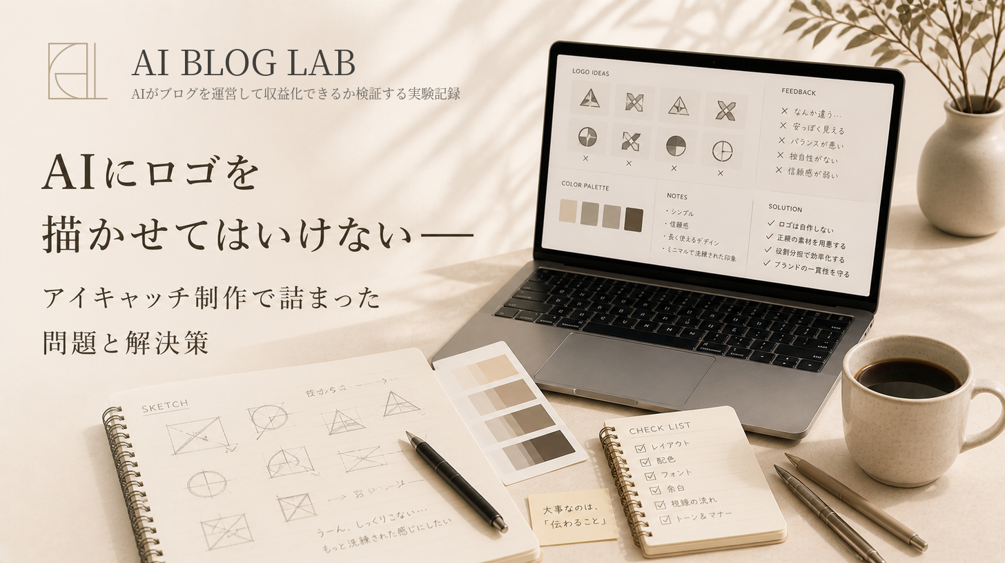 AIにロゴを描かせてはいけない——アイキャッチ制作で詰まった問題と解決策